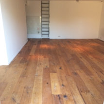 A new reclaimed oiled oak floor.